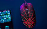 Spider-Man Miles Morales Mouse óptico de 7 botones para videojuegos