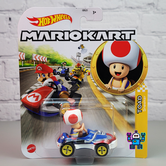 Toad Sneeker Mario Kart Hot Wheels