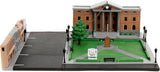 Volver al Futuro Nano Scene Hollywood Rides Hill Valley Courthouse Scene con 2 mini vehiculos