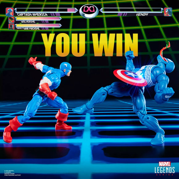 Captain America vs Venom Marvel Legends Series Gamerverse