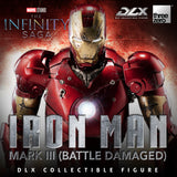 Iron Man Mark 3 (Battle Damaged) Marvel Studios: The Infinity Saga  DLX Threezero