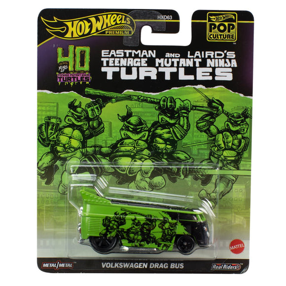 Hot Wheels Premium VolksWagen Drag Bus Tortugas Ninja TMNT