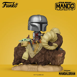 Pop! Deluxe: 416 The Mandalorian - The Mandalorian & The Child on Bantha